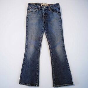 Levi's 518 Superlow Boot Cut Junior 7 Blue Denim Jeans